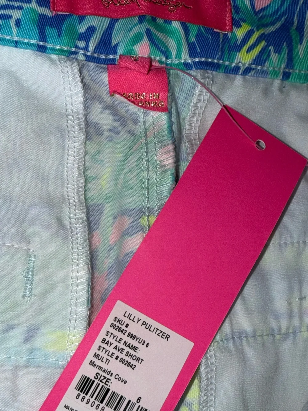 NWT Lilly Pulitzer Mermaids Cove bay Ave shorts